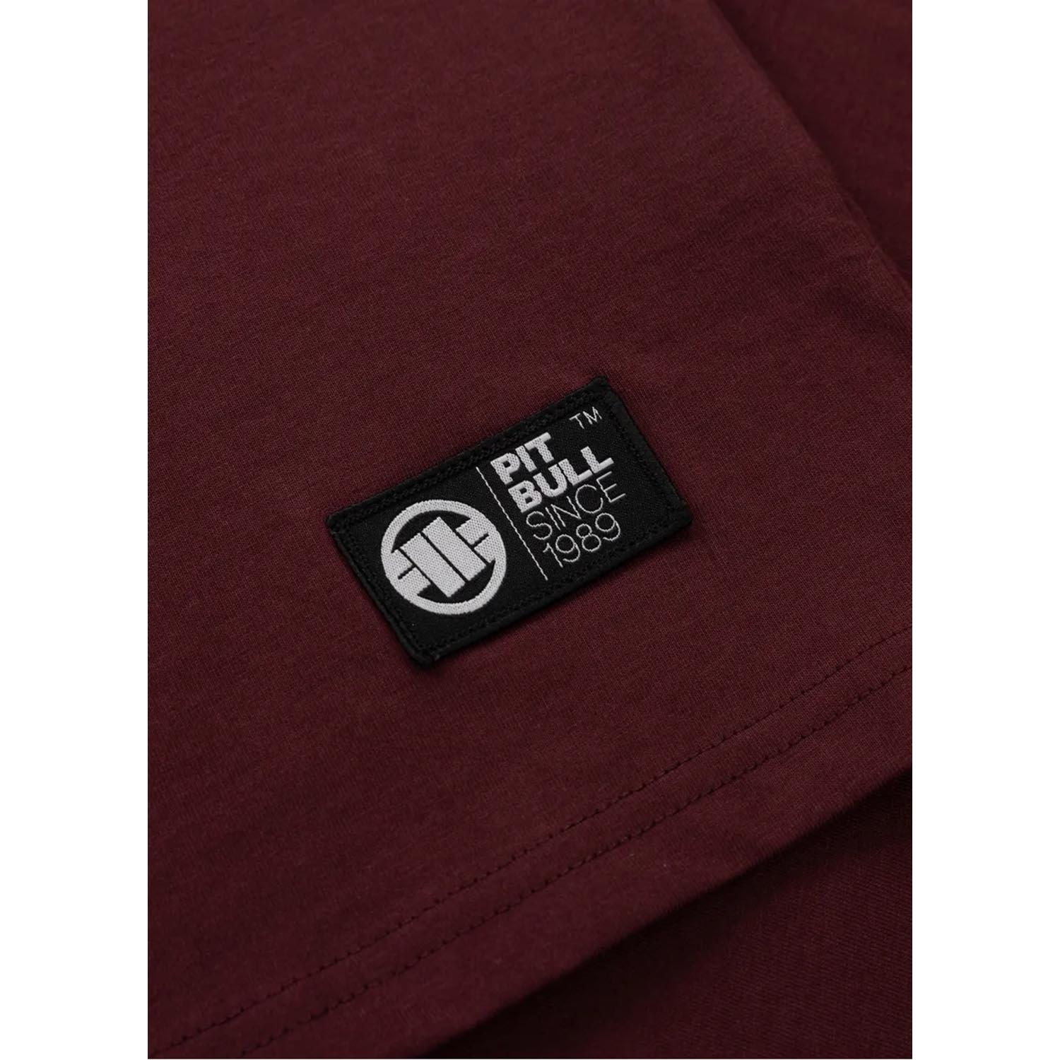 Pit Bull West Coast T-Shirt, Small Logo, dark red, XXXL