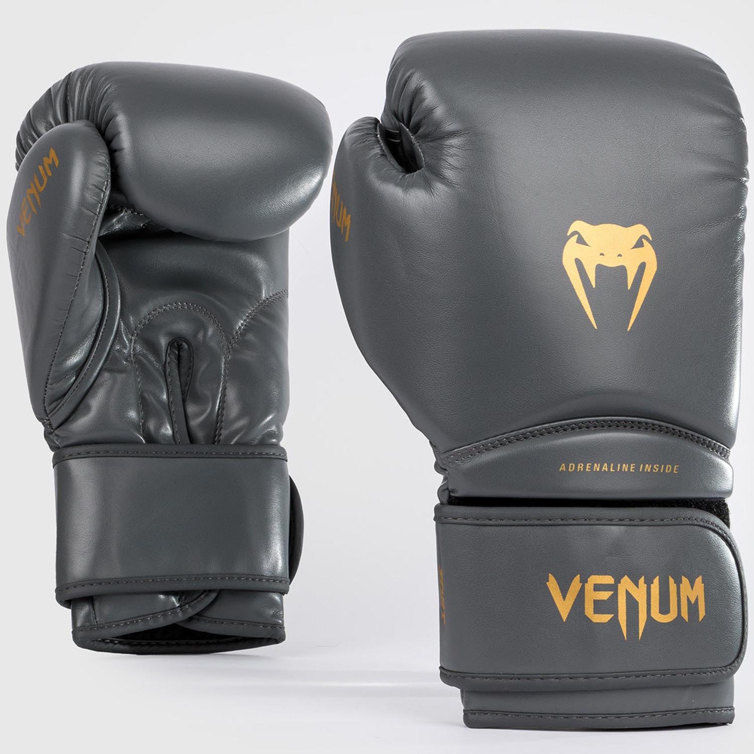 VENUM Boxing Gloves, Contender 1.5, grey-gold, 14 Oz