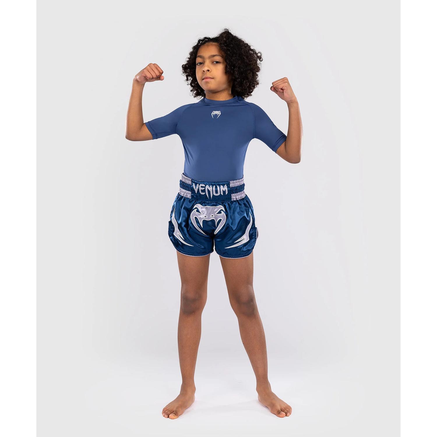 VENUM Muay Thai Shorts, Kids, Inferno, blue, 14 J