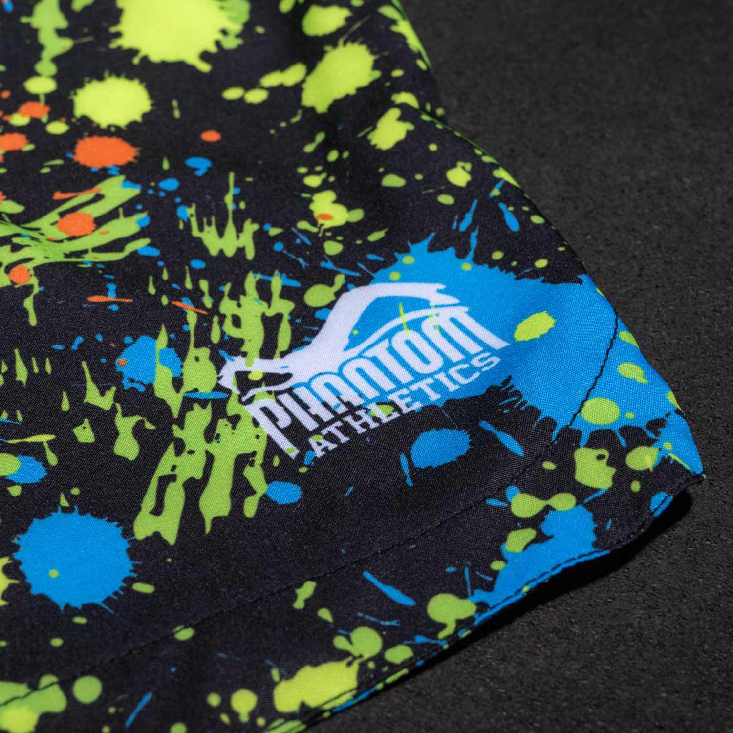 Phantom Athletics MMA Fight Shorts, Fusion Splatter, black-neon, XXL