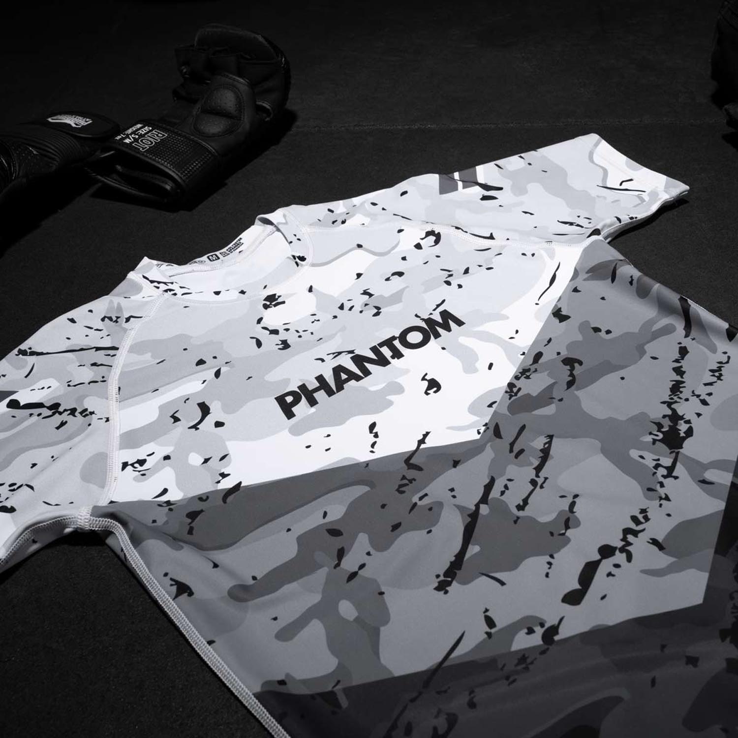 Phantom Athletics Rashguard, S/S, Delta, grey, XXL