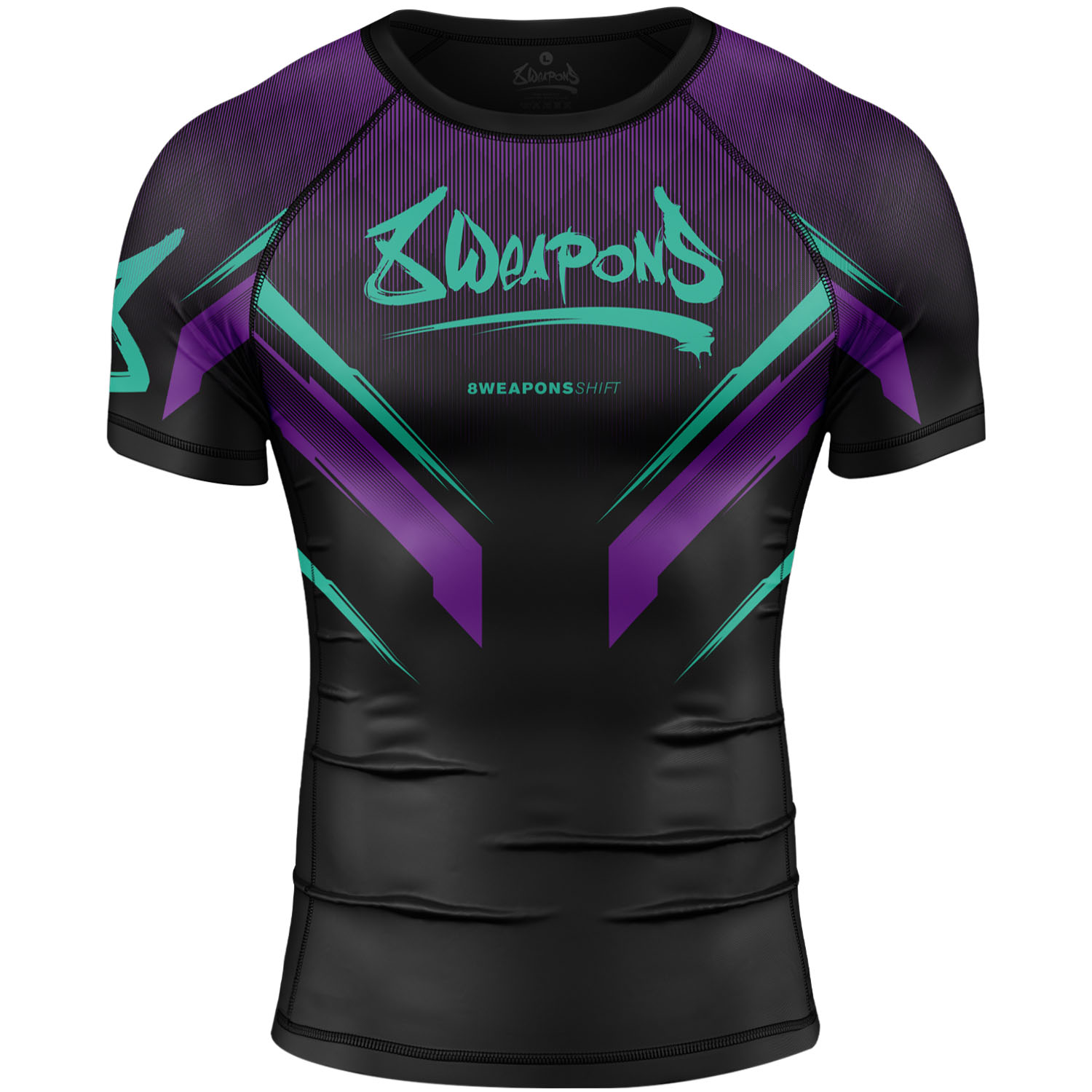8 WEAPONS Rashguard, S/S, Shift, cyber M