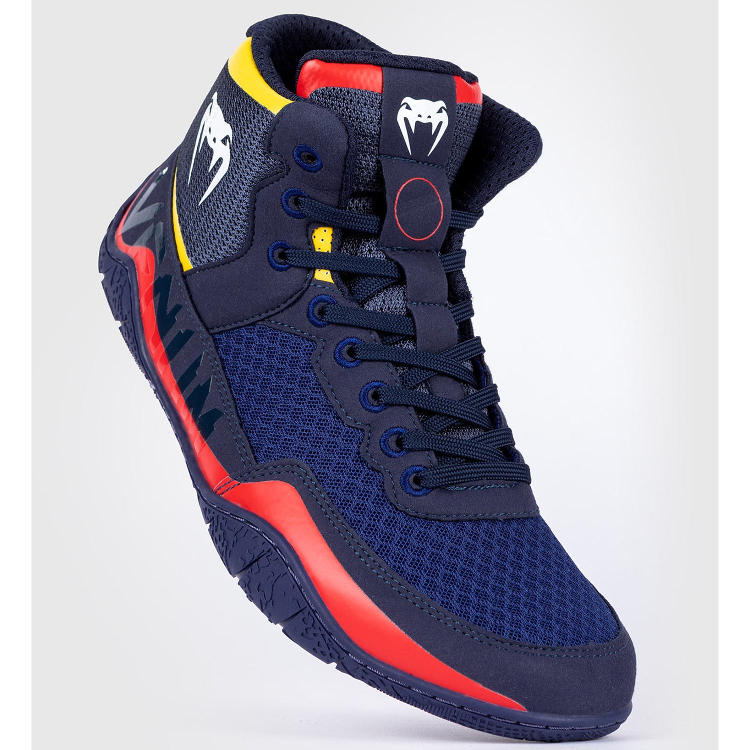 VENUM Wrestling Schuhe, Elite, blau-gelb, 44.5