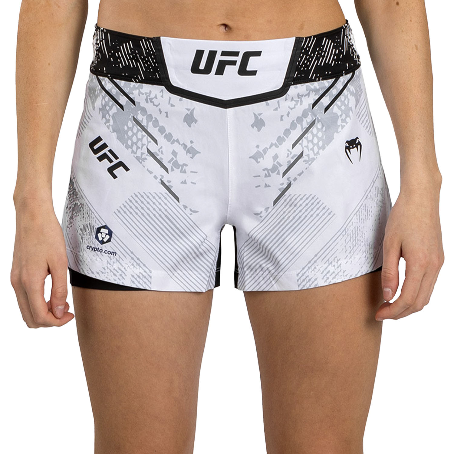 VENUM MMA Fight Shorts, Damen, UFC Fight Night, Adrenaline, weiß, XS