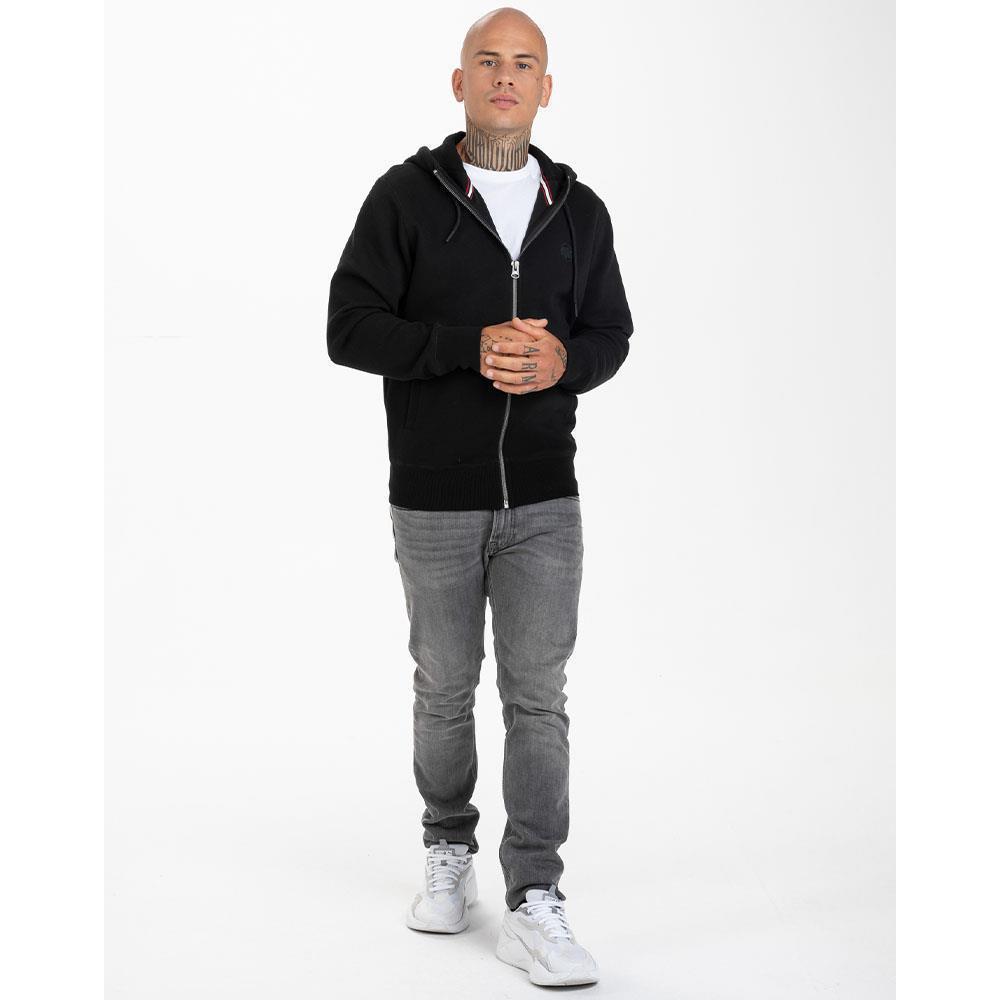 Pit Bull West Coast Zip Hoody, Pique, Small Logo, black, S