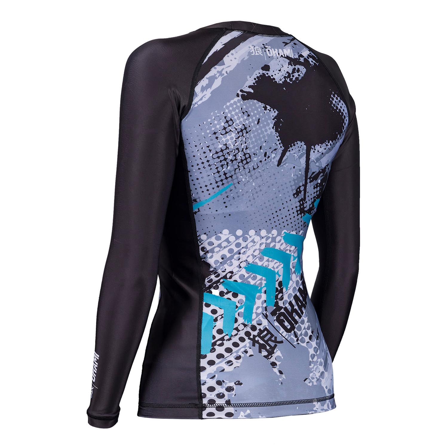 OKAMI Rashguard, L/S, Damen, Dark Shadow, S