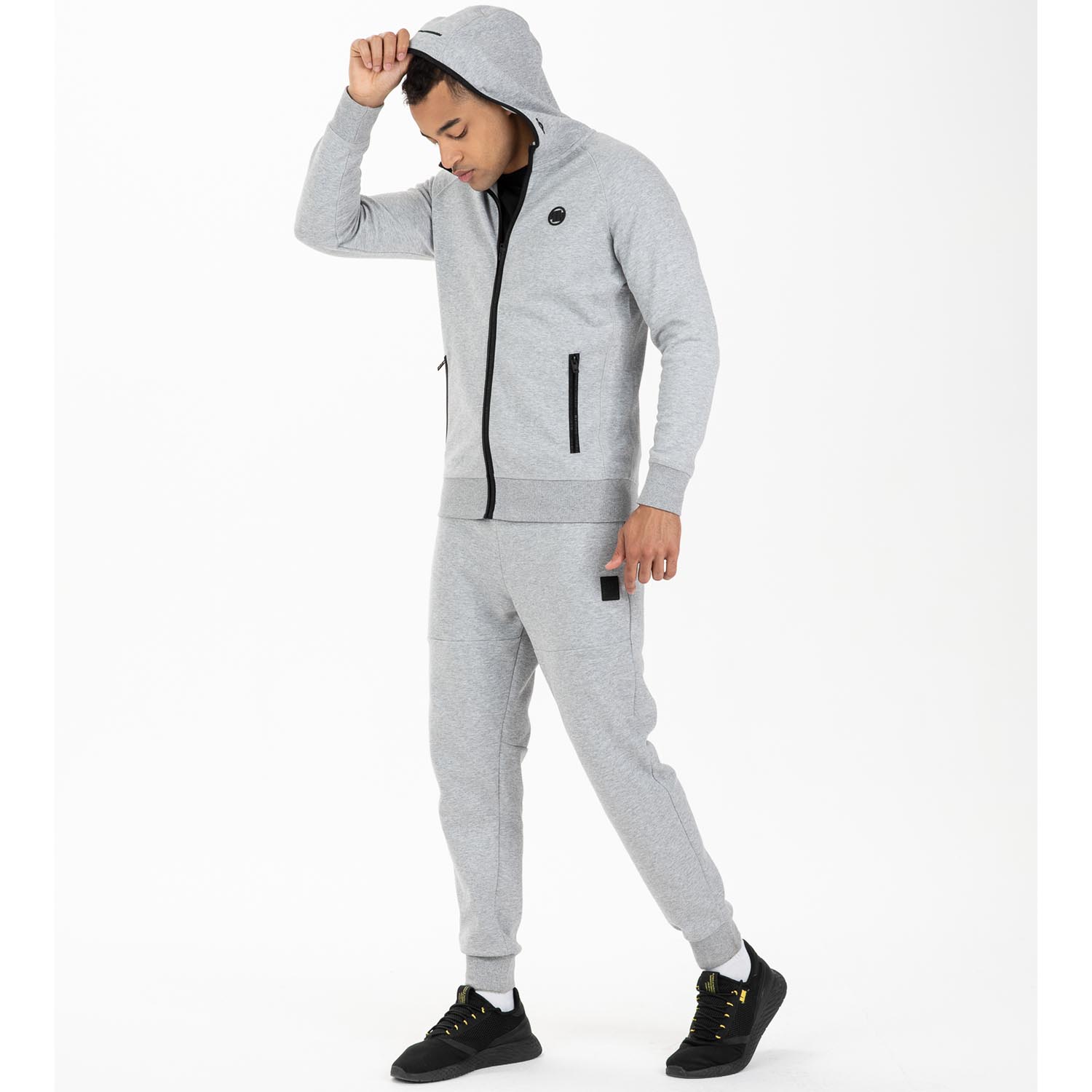 Pit Bull West Coast Zip Hoody, Harris, grau, XXL