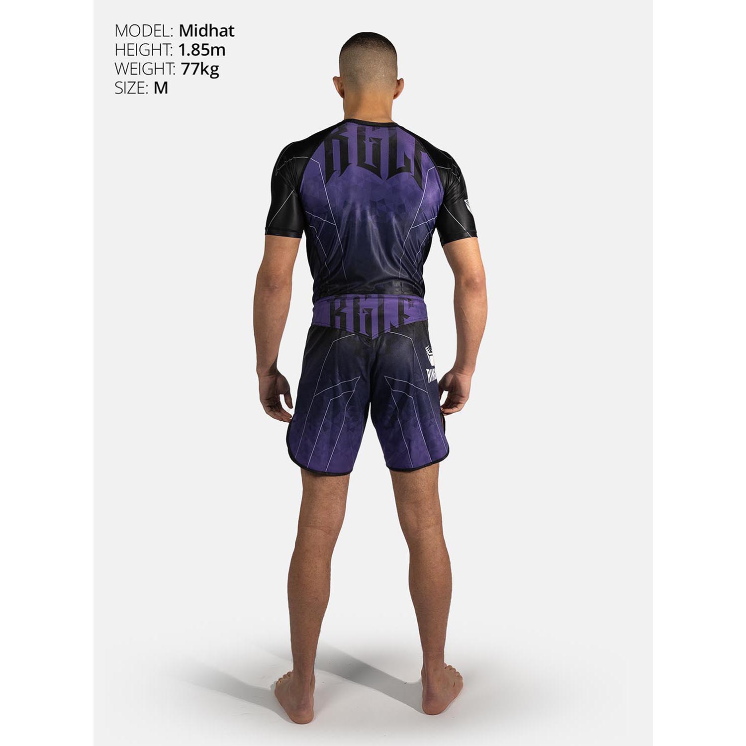 RINGLIFE Rashguard, S/S - Transition schwarz-lila M