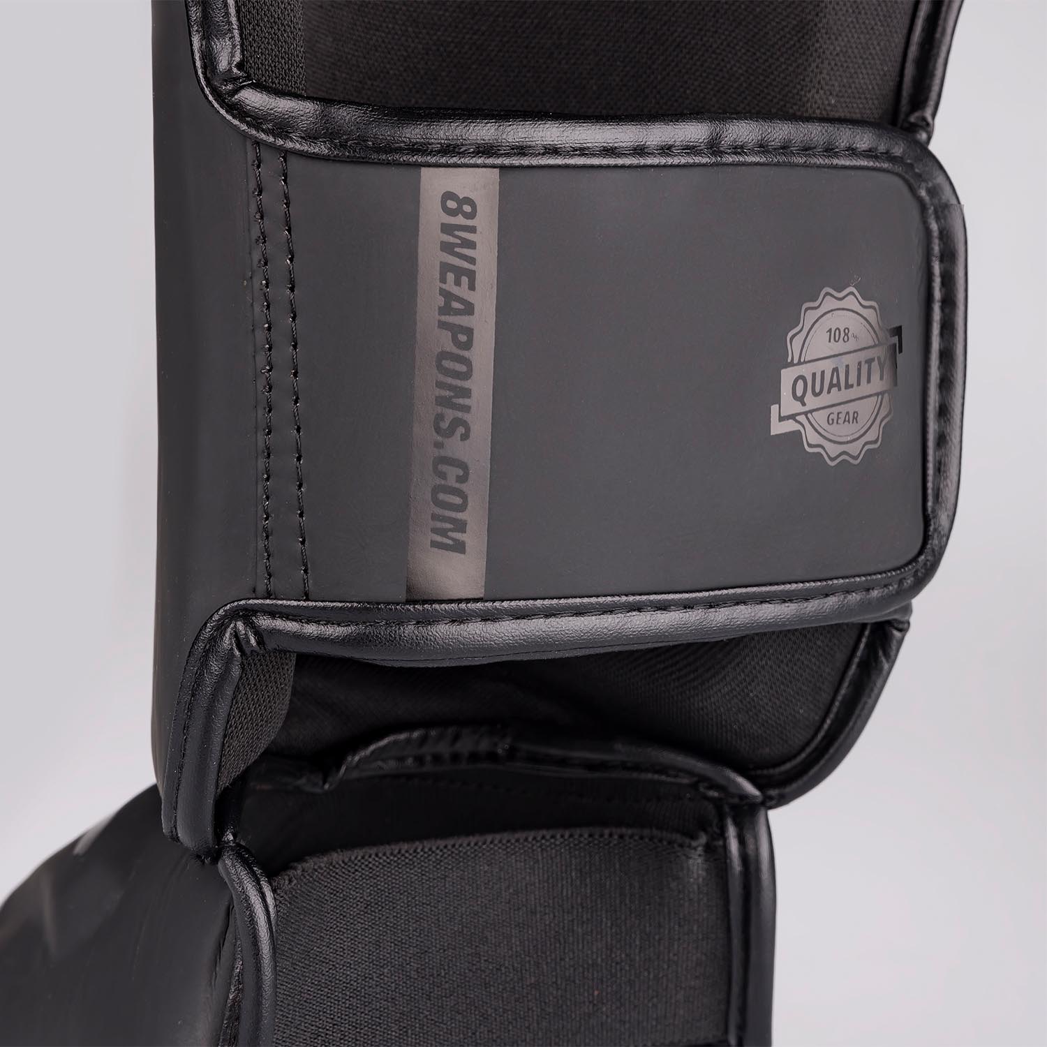8 WEAPONS Shin Guards, Unlimited 2.0, black-black, XL