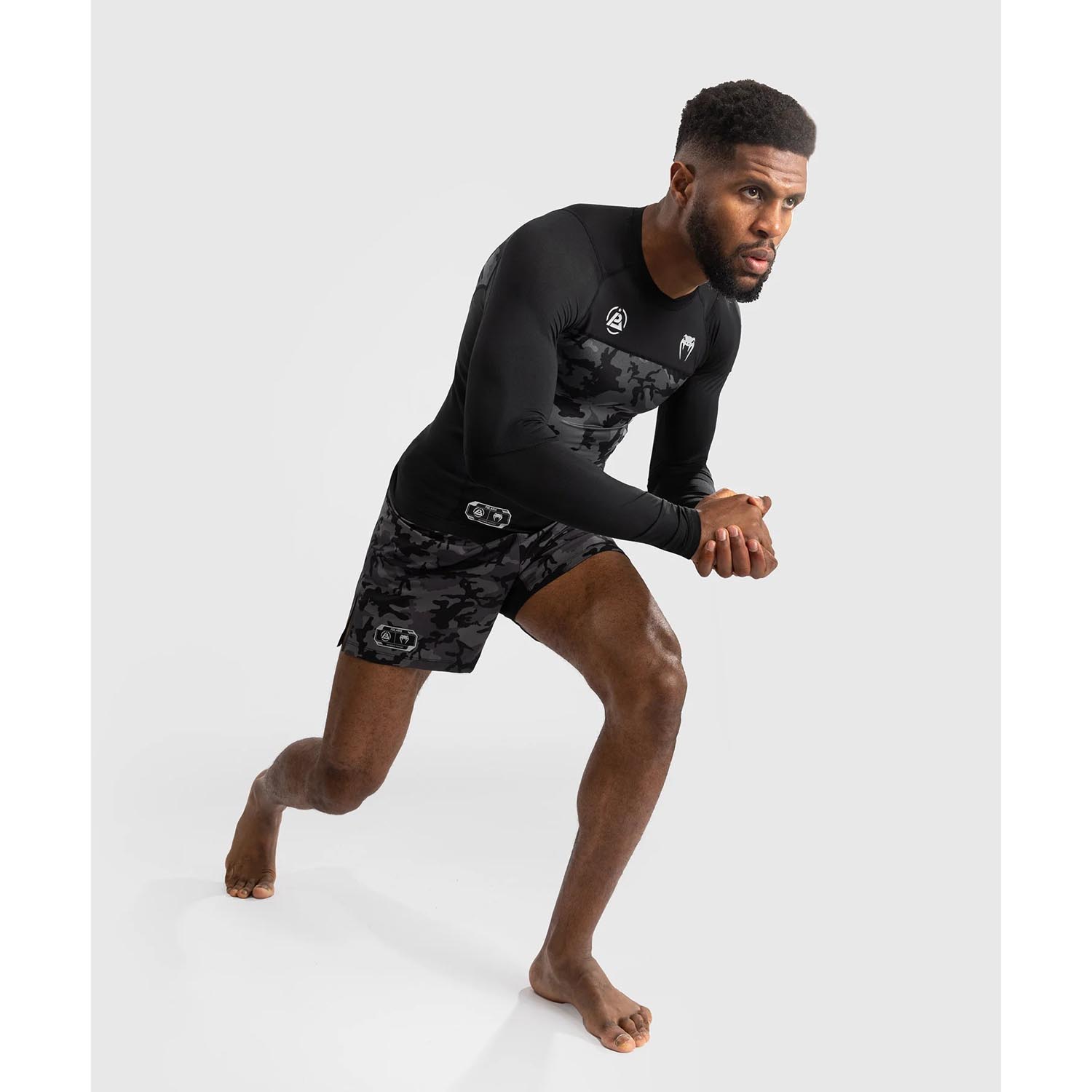 VENUM Rashguards, L/S, Polaris, black-grey, XXL