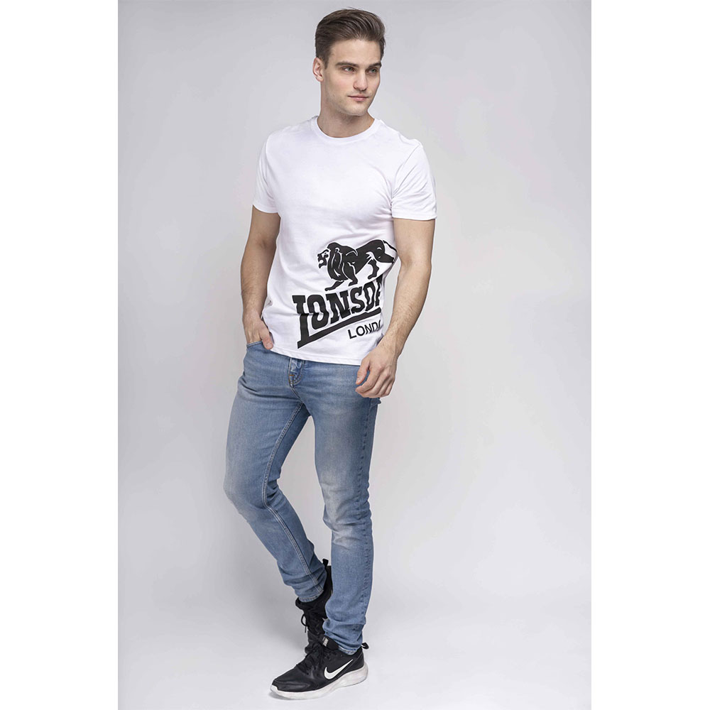Lonsdale T-Shirt, Dereham, white