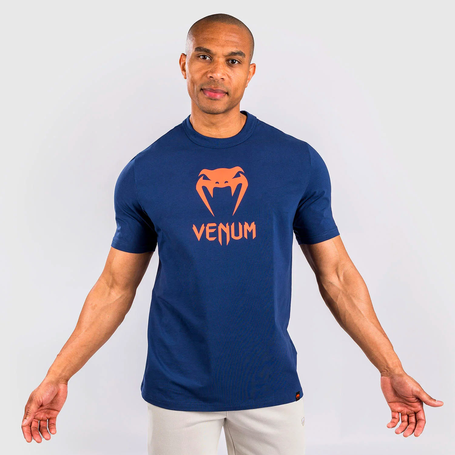 VENUM T-Shirt, Classic, navy-orange, S