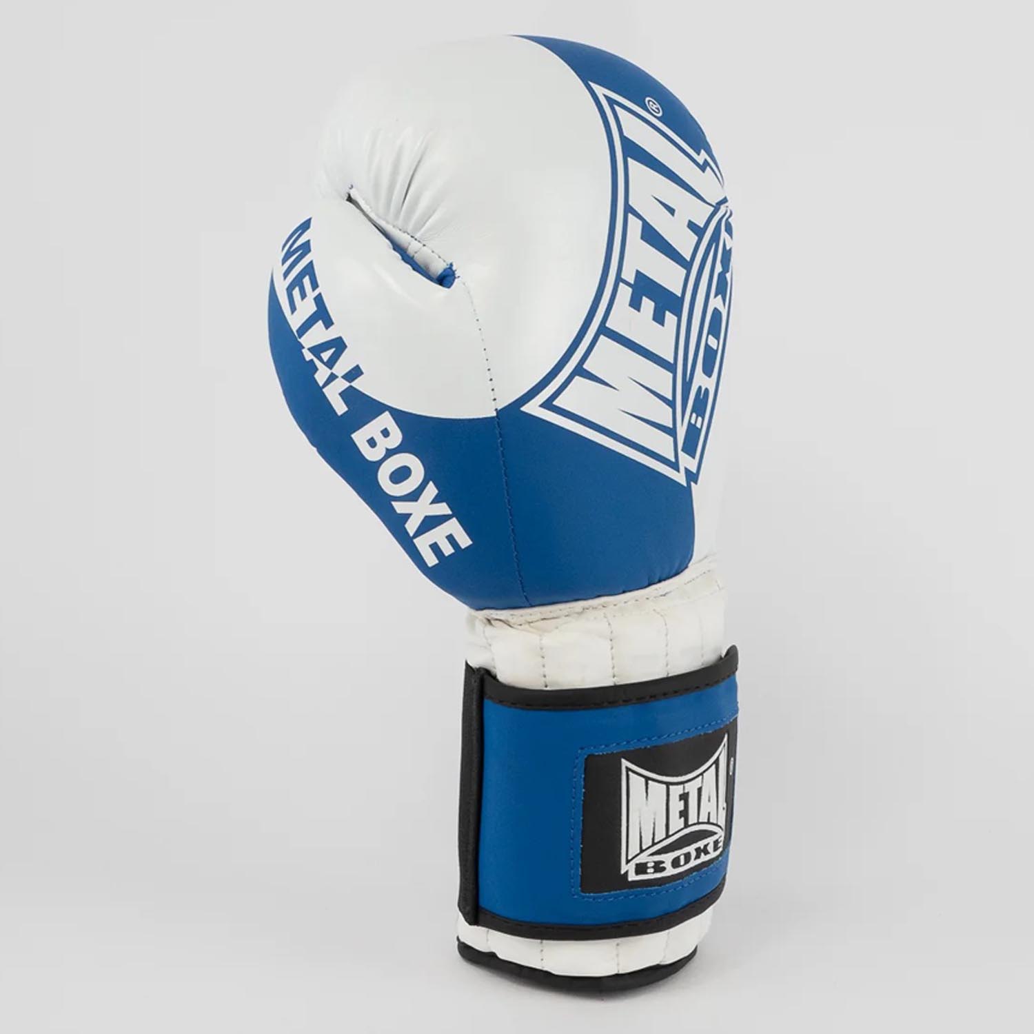 Metal Boxe Boxing Gloves, Savate, blue-white, 16 Oz