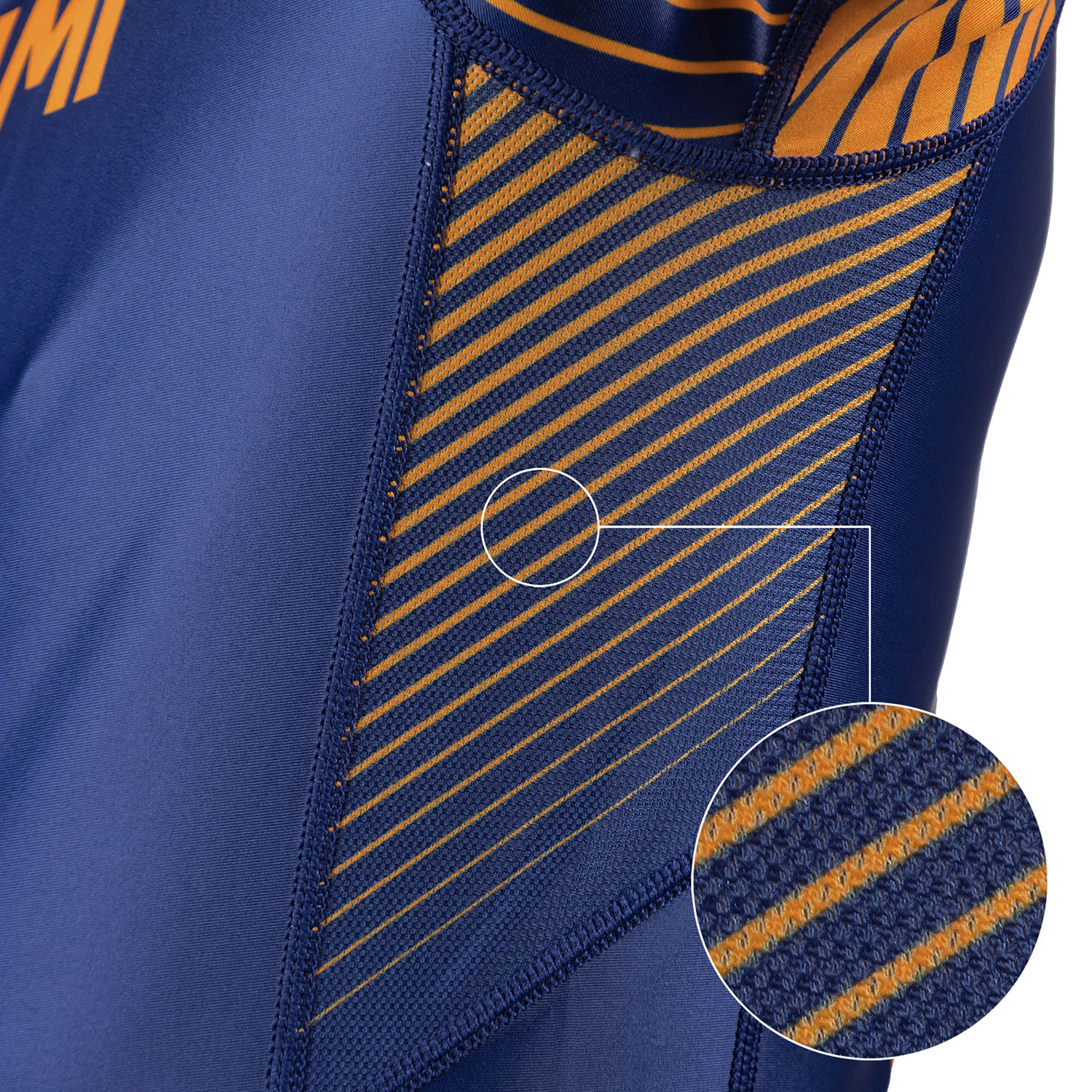 OKAMI Rashguard S/S, Big Kanji, blue, M