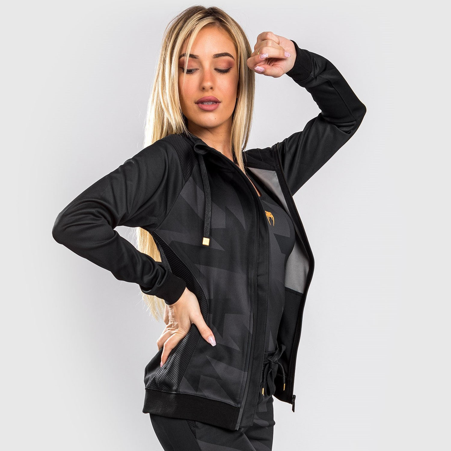 VENUM Zip Hoody, Women, Razor, black-gold, XS