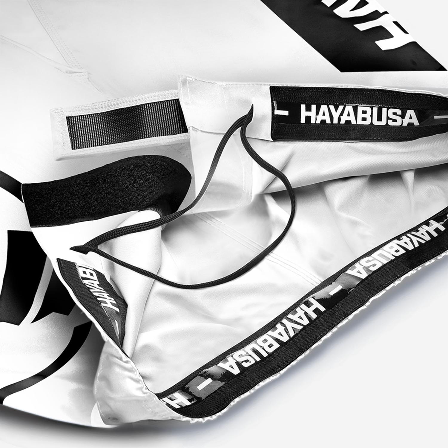 Hayabusa MMA Fight Shorts, Icon, weiß-schwarz, XXL