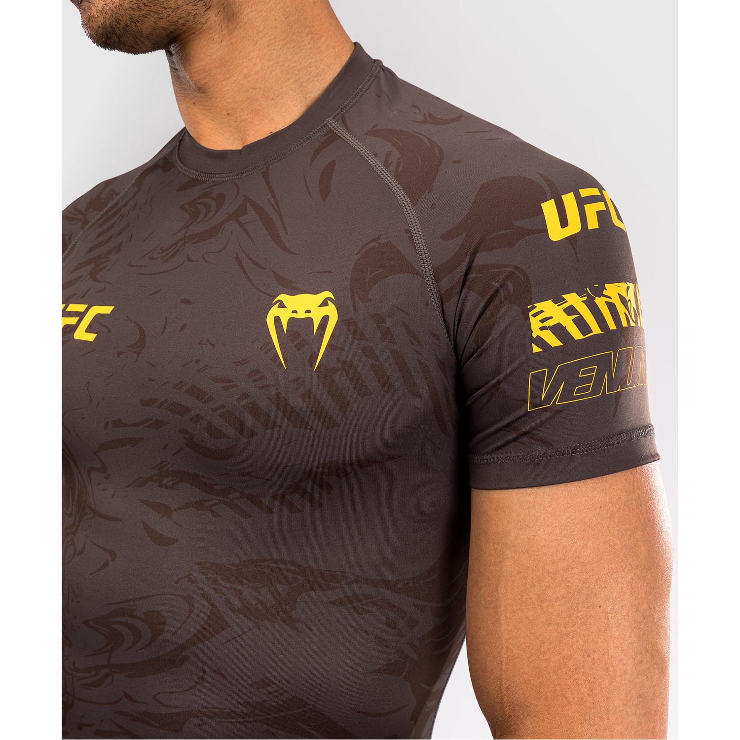 VENUM Rashguard, S/S, UFC Fusion Fight Week, braun, S