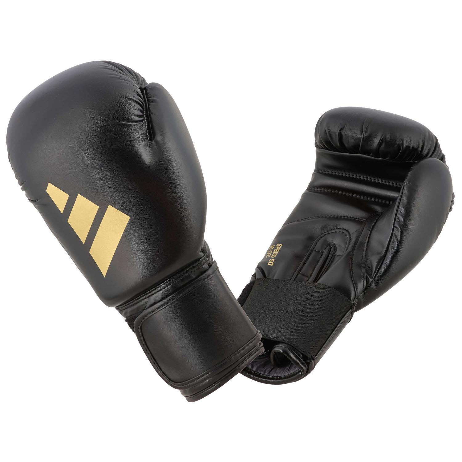 adidas Boxhandschuhe, Kinder, Speed 50, schwarz-gold 4 Oz