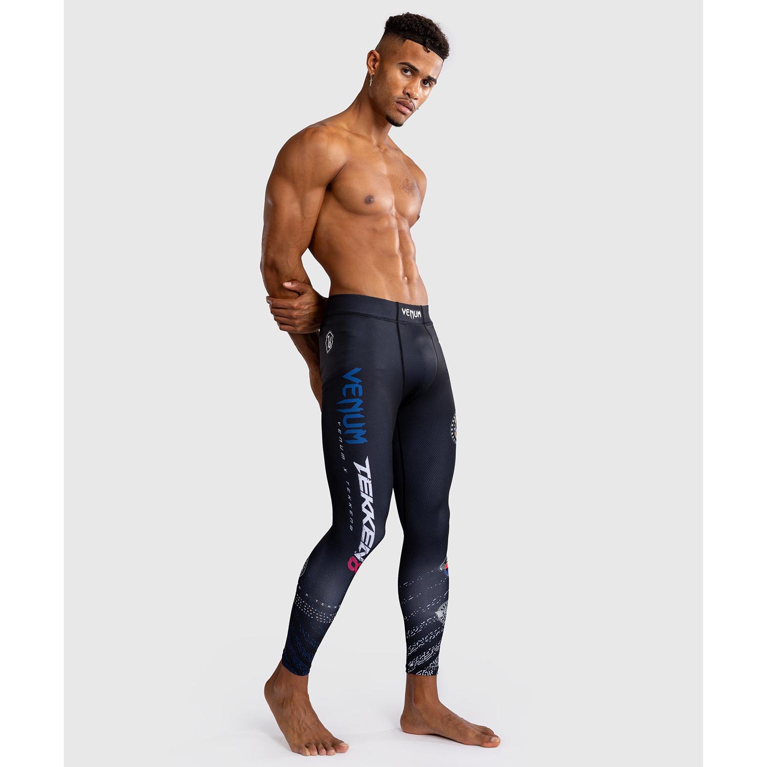 VENUM Compression Pants, Tekken 8 x Paul Phoenix, black-blue, XL