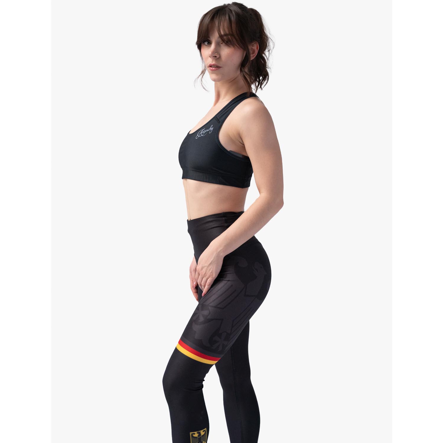 Anarchy Apparel Compression Leggings, Black Eagle, S