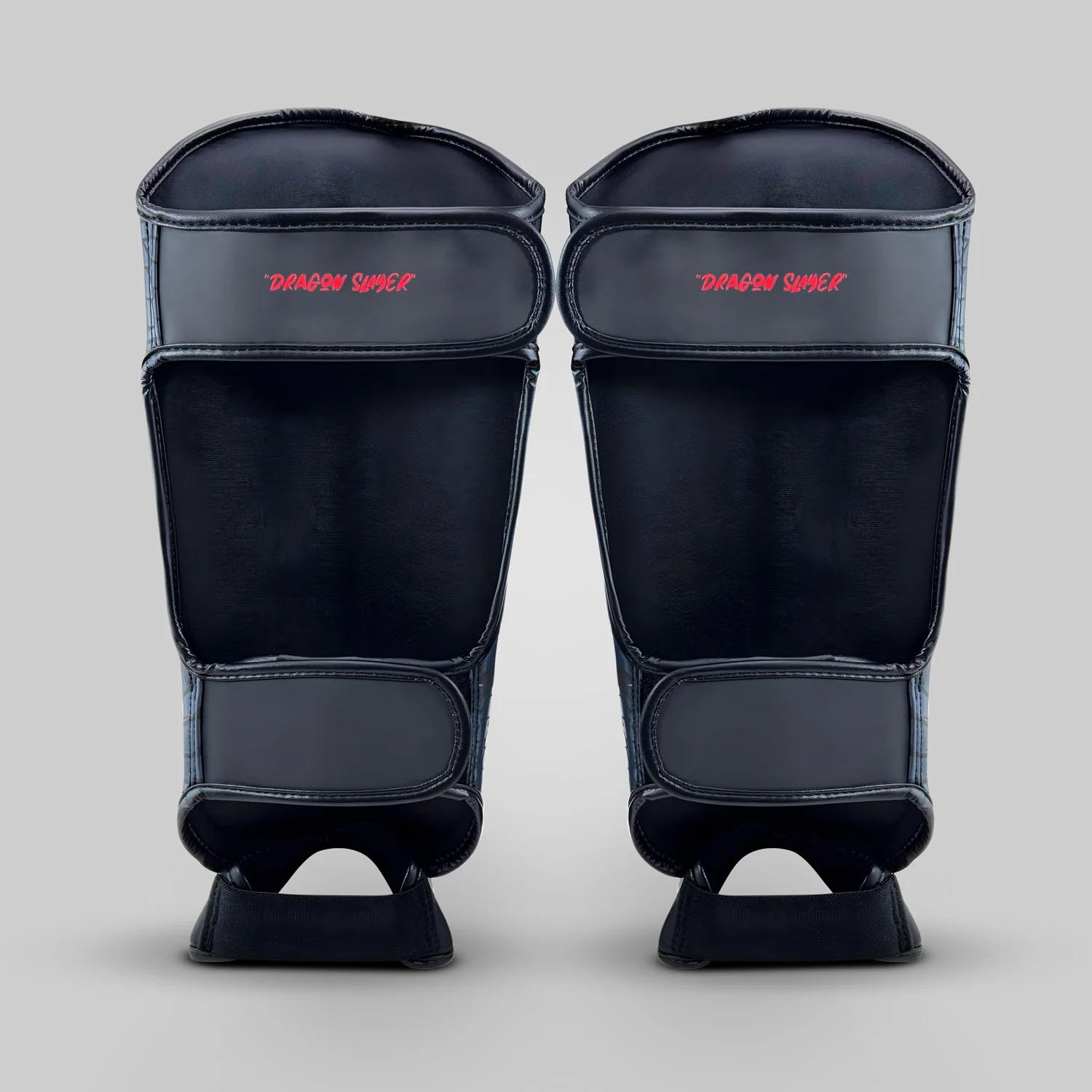 Fumetsu Shin Guards, Dragon Slayer, blue-red, XL