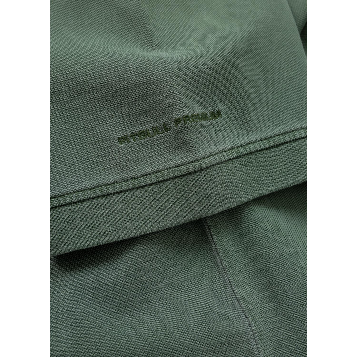 Pit Bull West Coast Polo T-Shirt, Washed Polo, green, XXXL