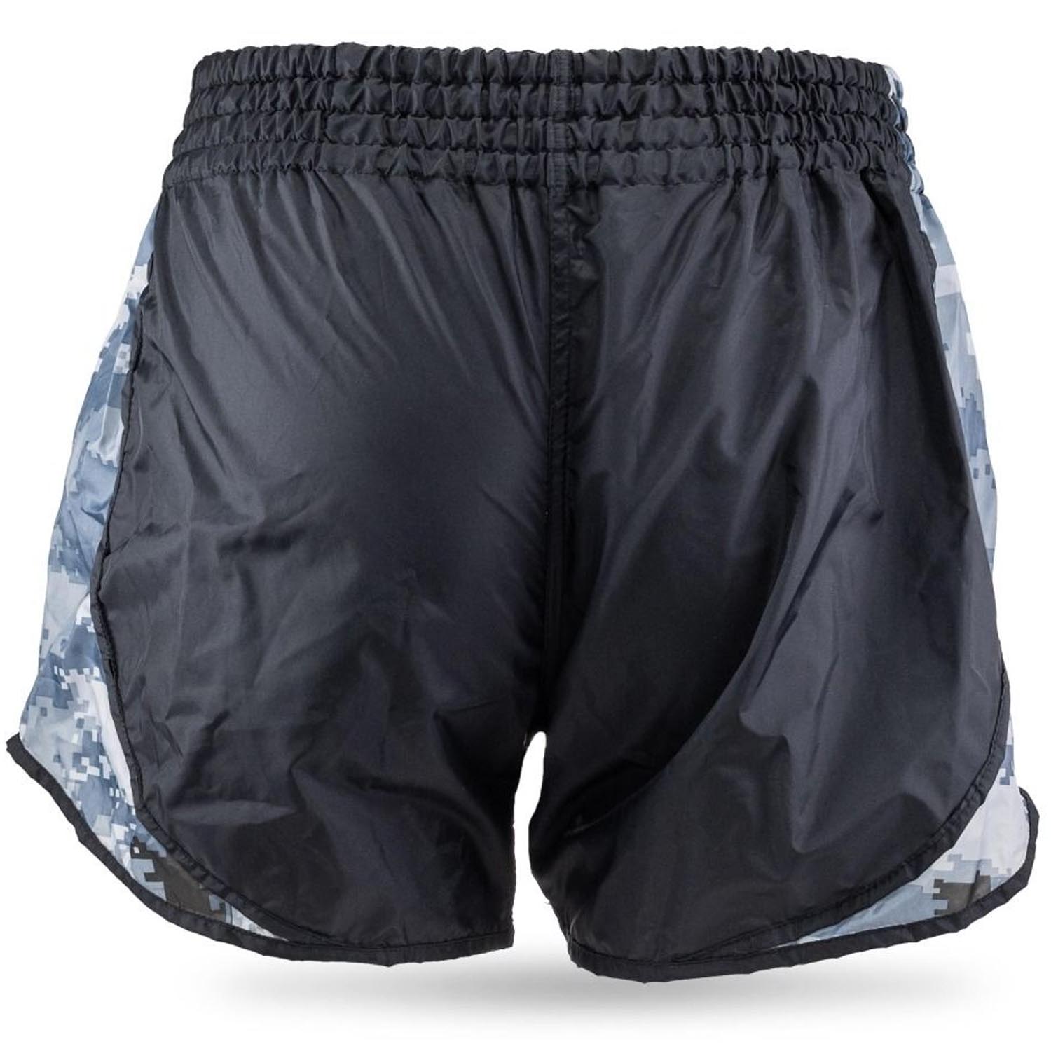 Booster Muay Thai Shorts Kids, Retro Hybrid, camo grey, XXS