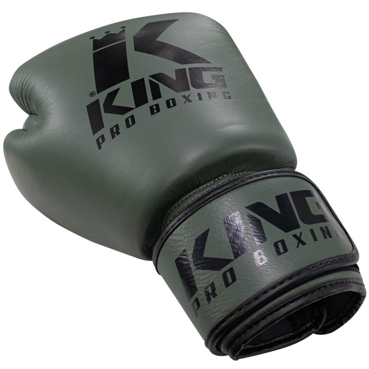 KING PRO BOXING Boxhandschuhe, BGVL3, military-khaki, 16 Oz