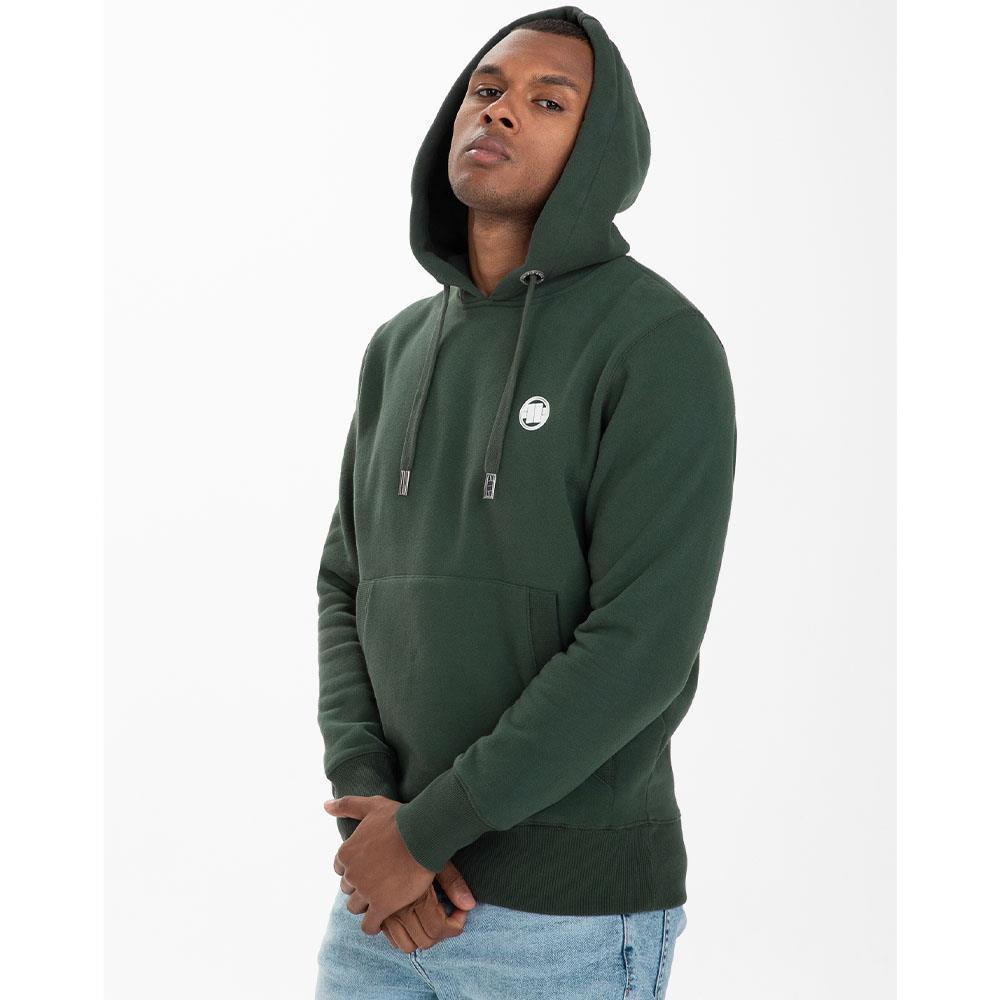 Pit Bull West Coast Hoody, Small Logo 21, green, L
