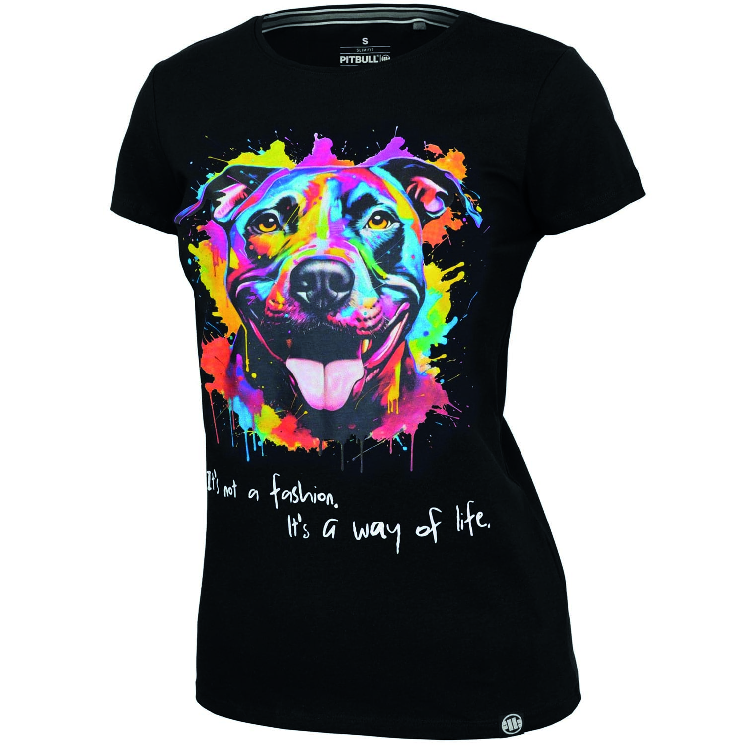 Pit Bull West Coast T-Shirt, Woman, Watercolor, black, XL