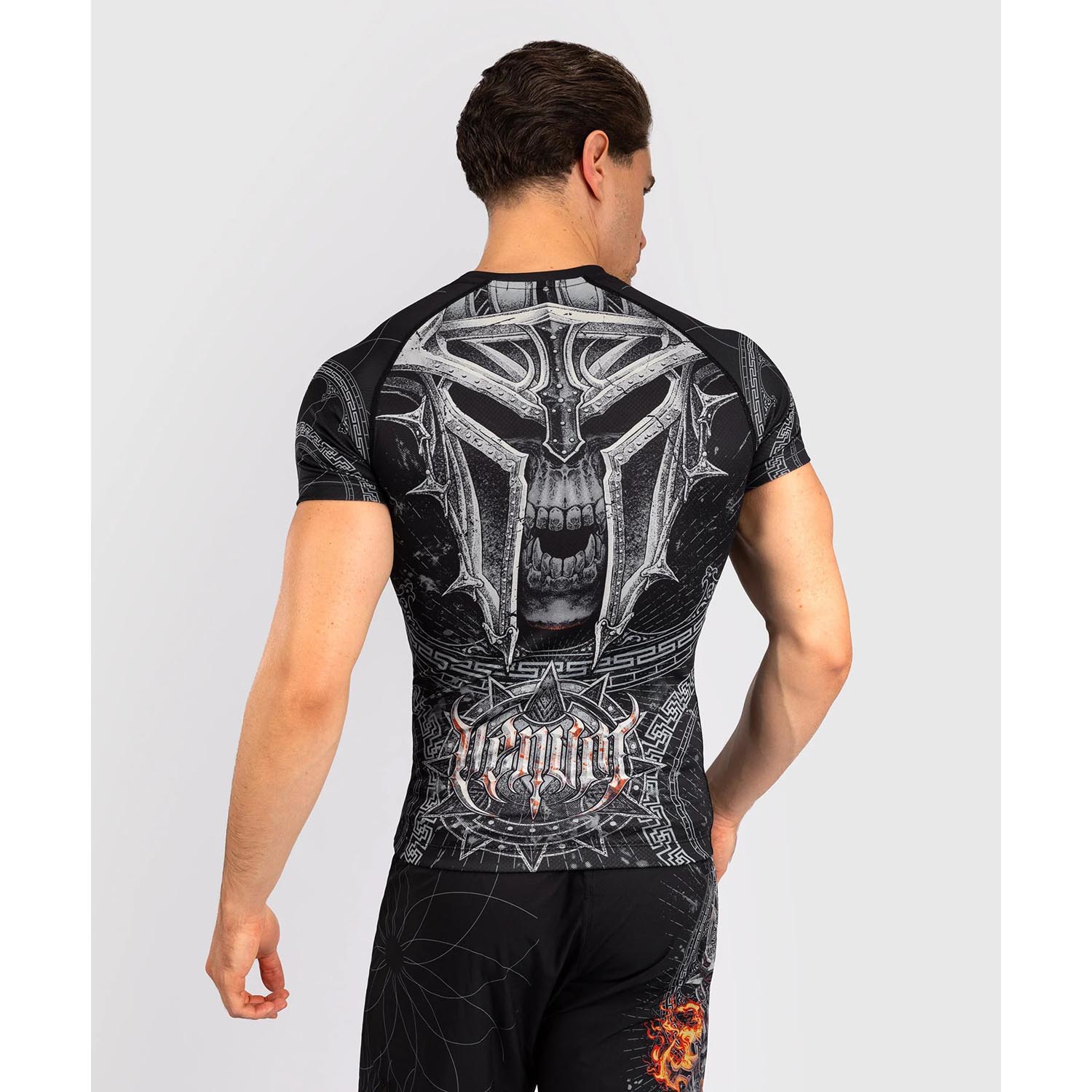 VENUM Rashguard, S/S, GLDTR 5.0, black-orange, XXL