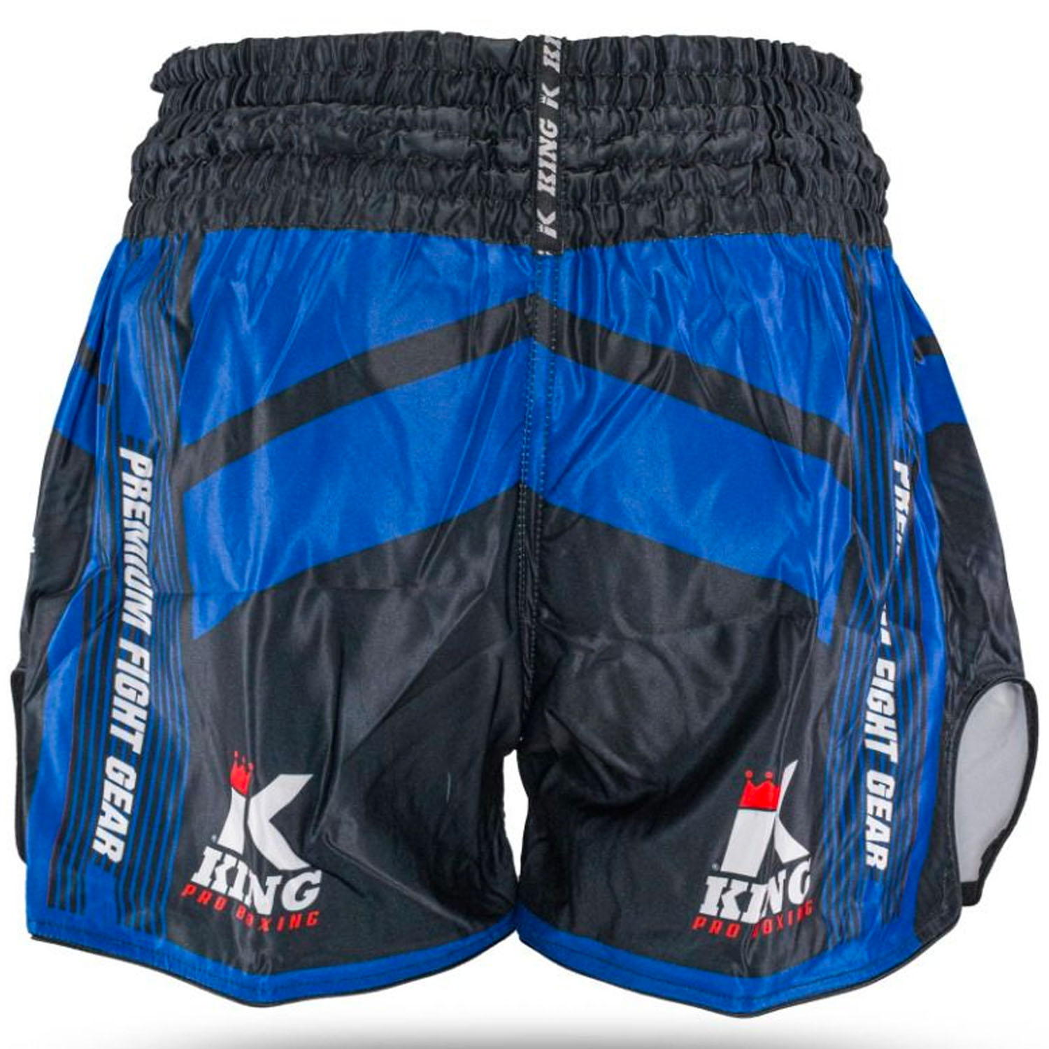 KING PRO Boxing Muay Thai Shorts, Endurance 5, black-blue, S