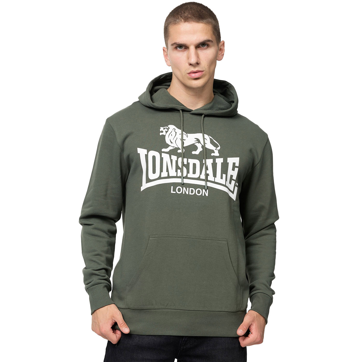 Lonsdale Hoody, Sherborn, olive, XXXL