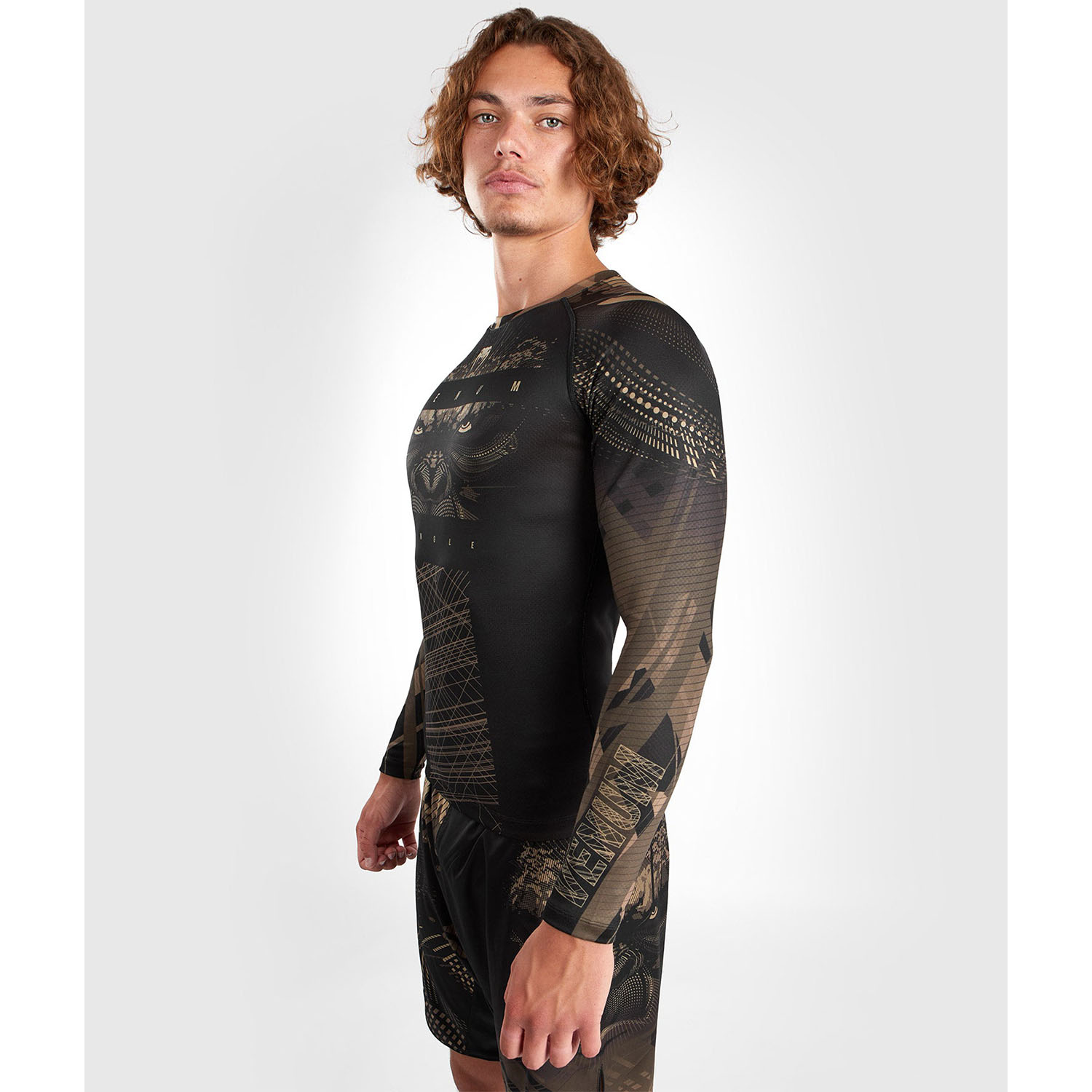 VENUM Rashguard, L\S, Gorilla Jungle, schwarz-sand, S