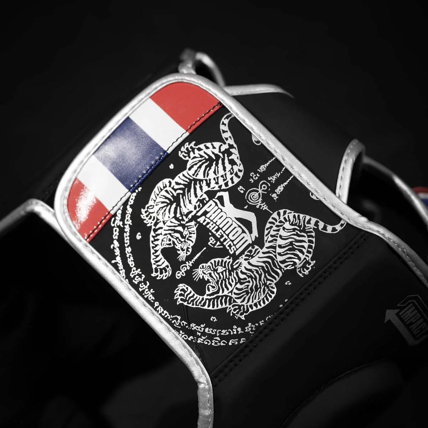 Phantom Athletics Headguard, Muay Thai, black-silver