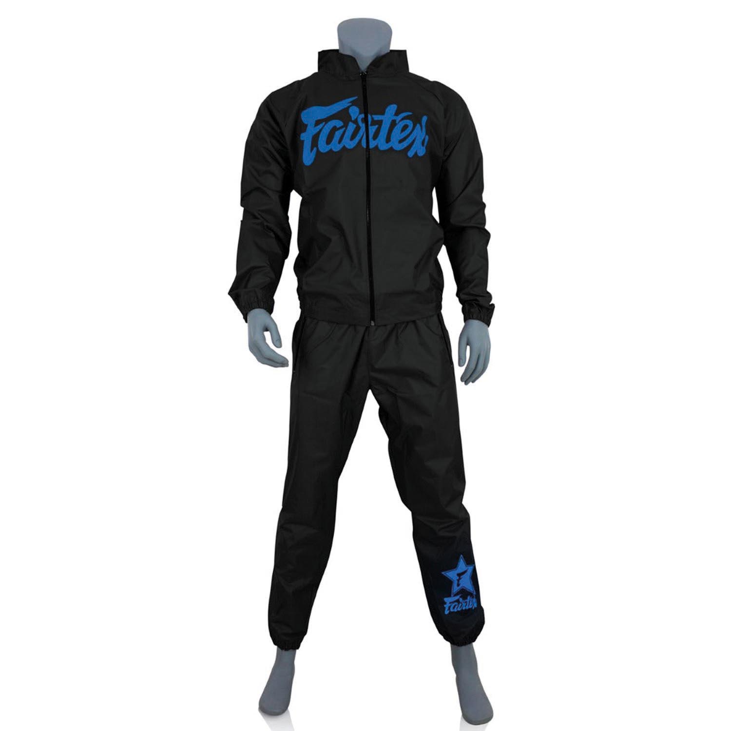 Fairtex Schwitzanzug, VS3, schwarz-blau, S