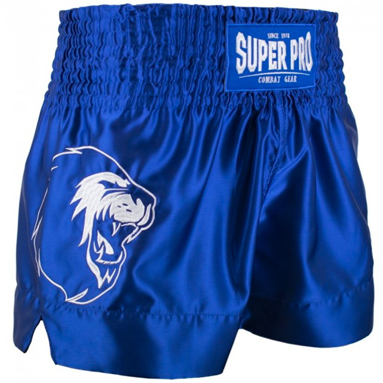 Super Pro, Muay Thai Shorts, Hero, blau, XXL