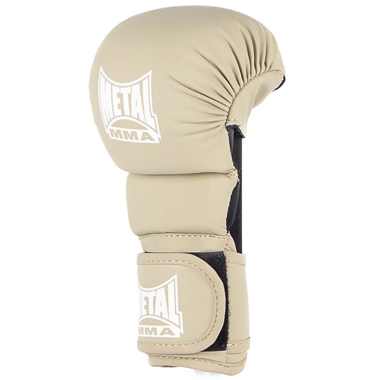 Metal Boxe MMA Sparring Gloves, The Shell, beige, XL