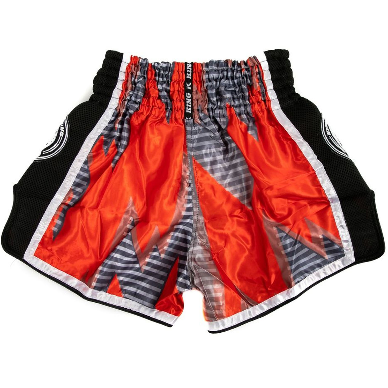 KING PRO BOXING, Muay Thai Shorts, Stadium 3, rot-schwarz, S