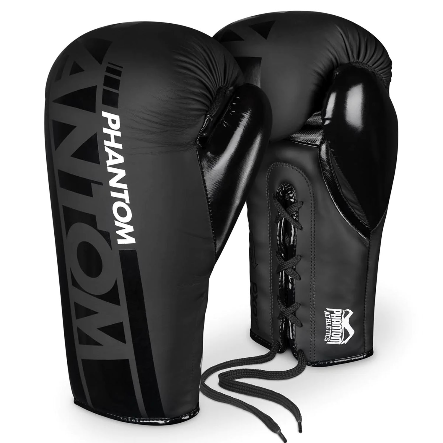 Phantom Athletics Boxing Gloves, Apex Laces, black