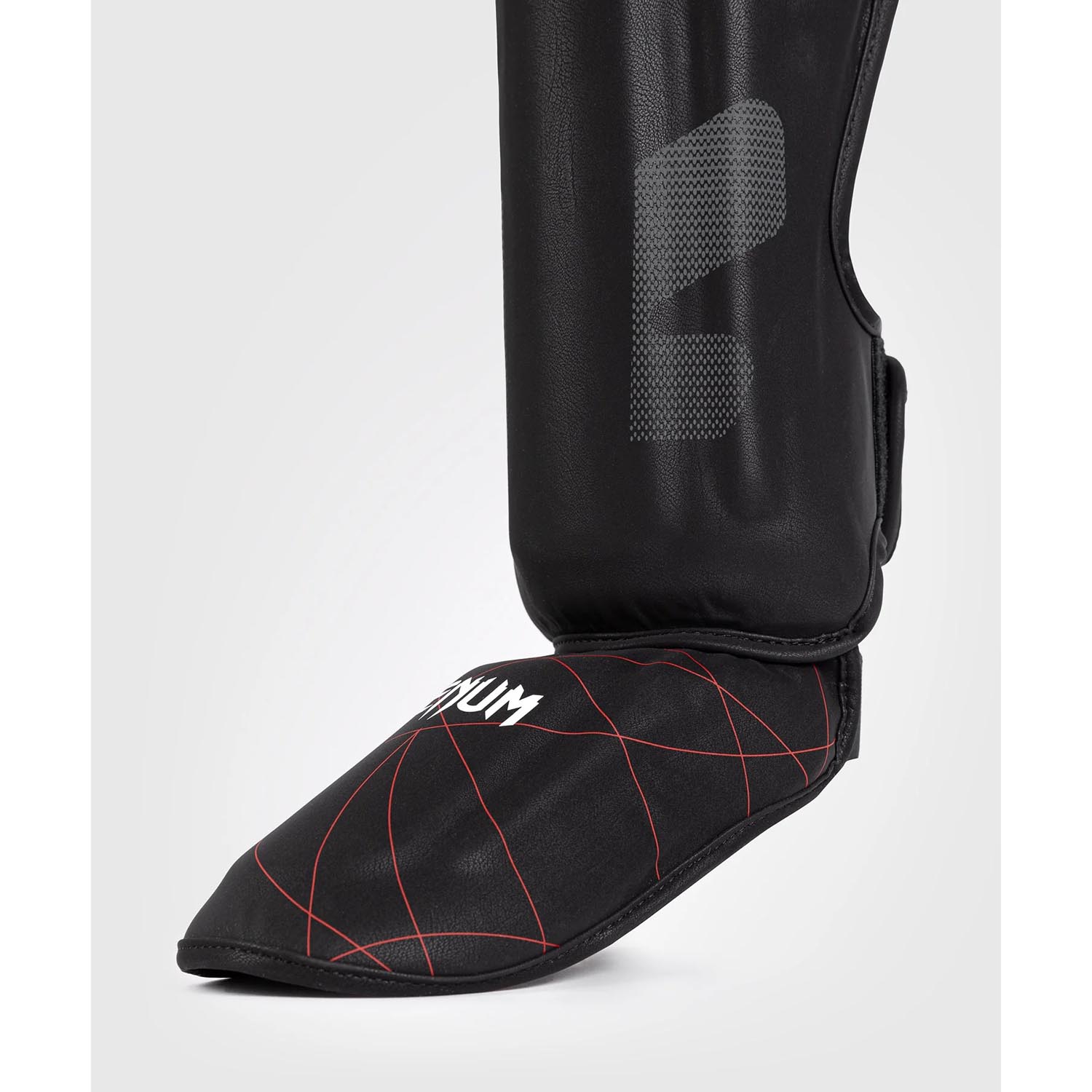 VENUM Shinguards, Tactical XT, black-red, XL