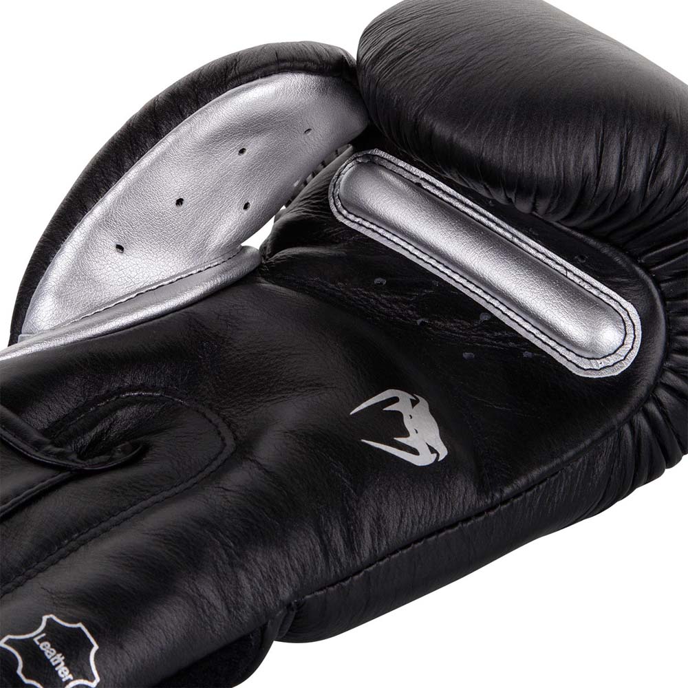 VENUM Boxhandschuhe, Giant 3.0, Nappa Leder, schwarz-silber, 16 Oz