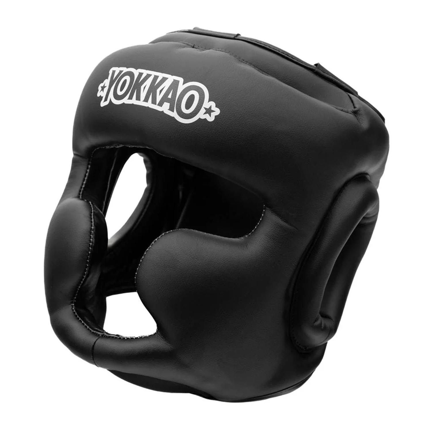 YOKKAO Head Guard, black-white, XL
