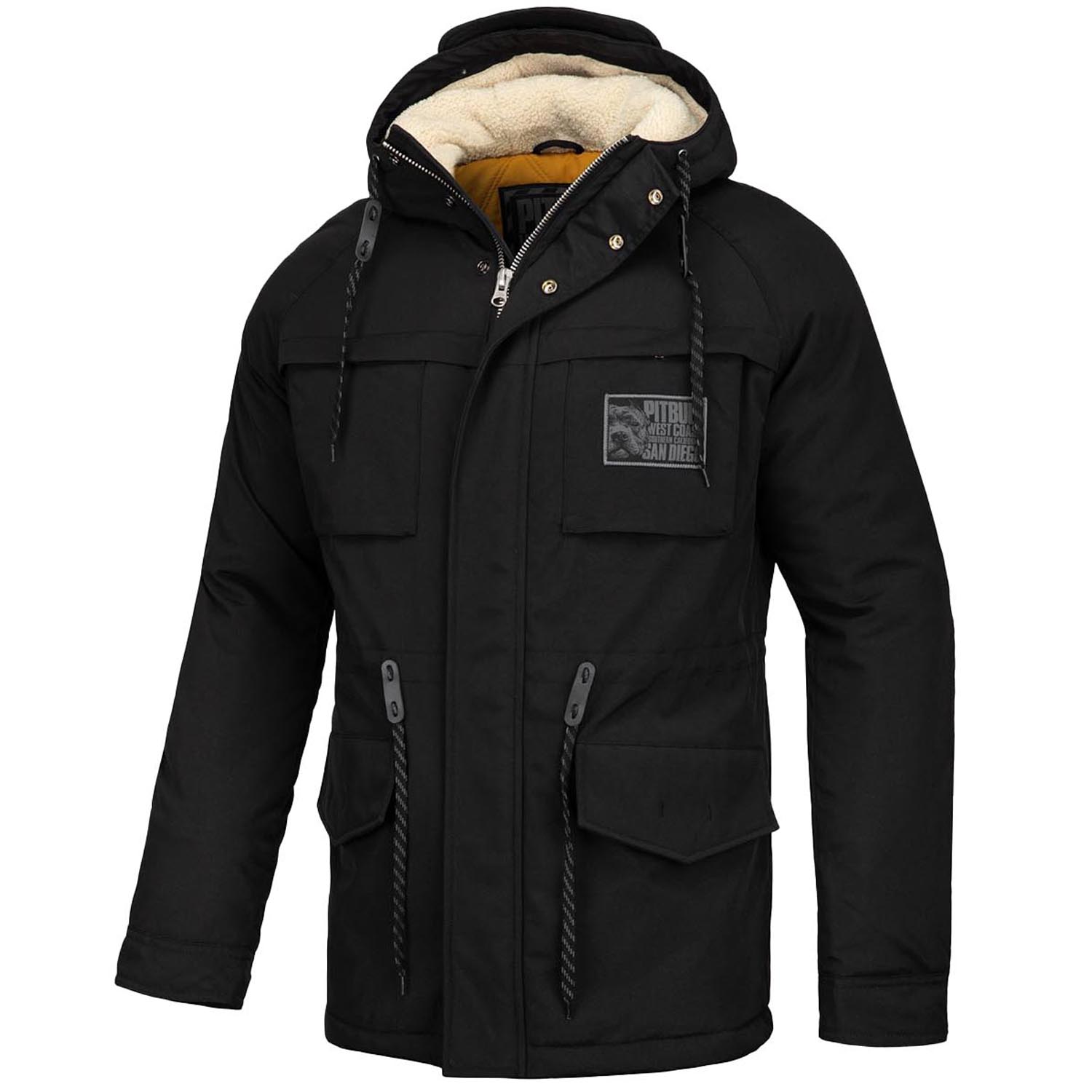 Pit Bull West Coast Parka Jacke, Gunner, schwarz, S