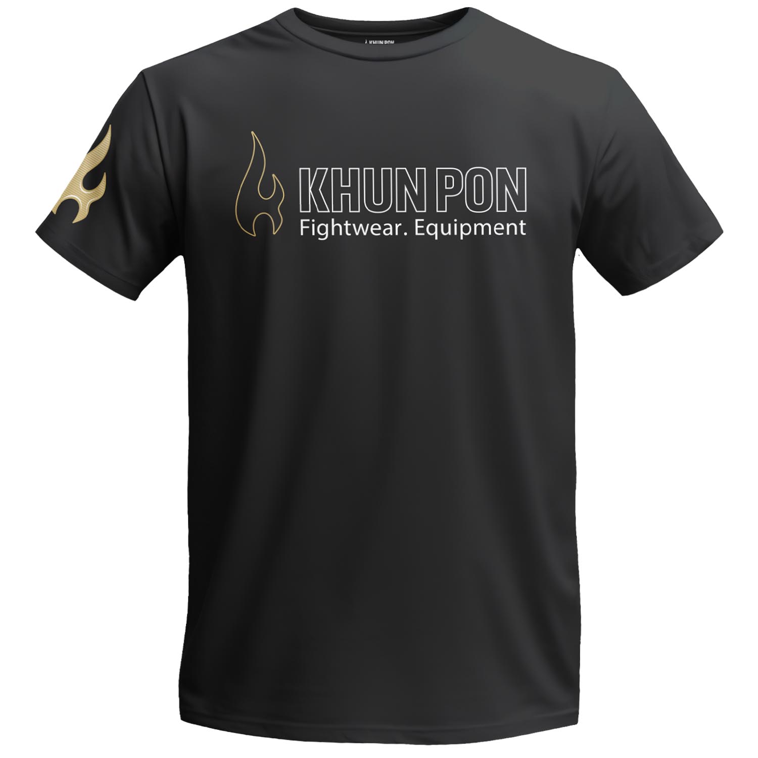 KHUN PON T-Shirt, Logo, outline black , S