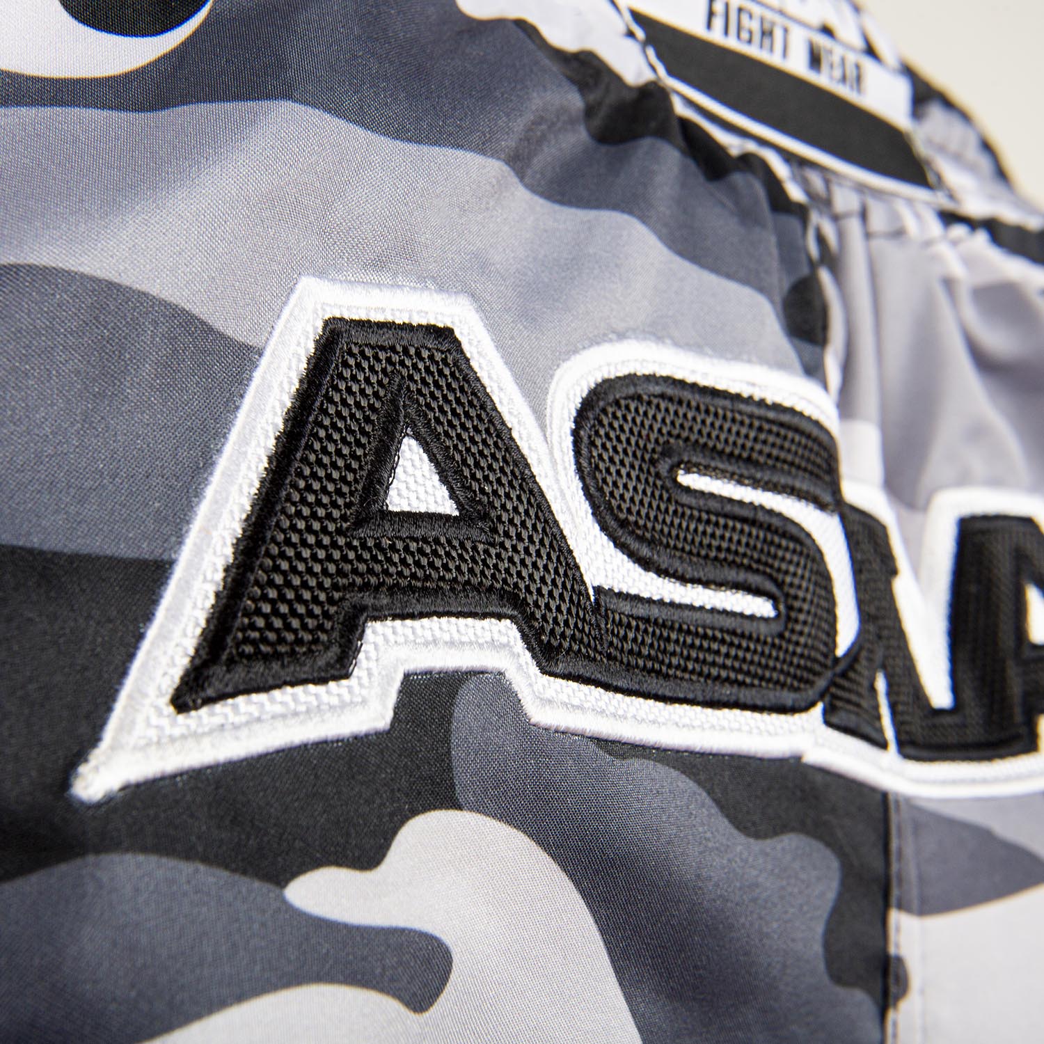 ASKARI Muay Thai Shorts, Grey, grau-camo, S