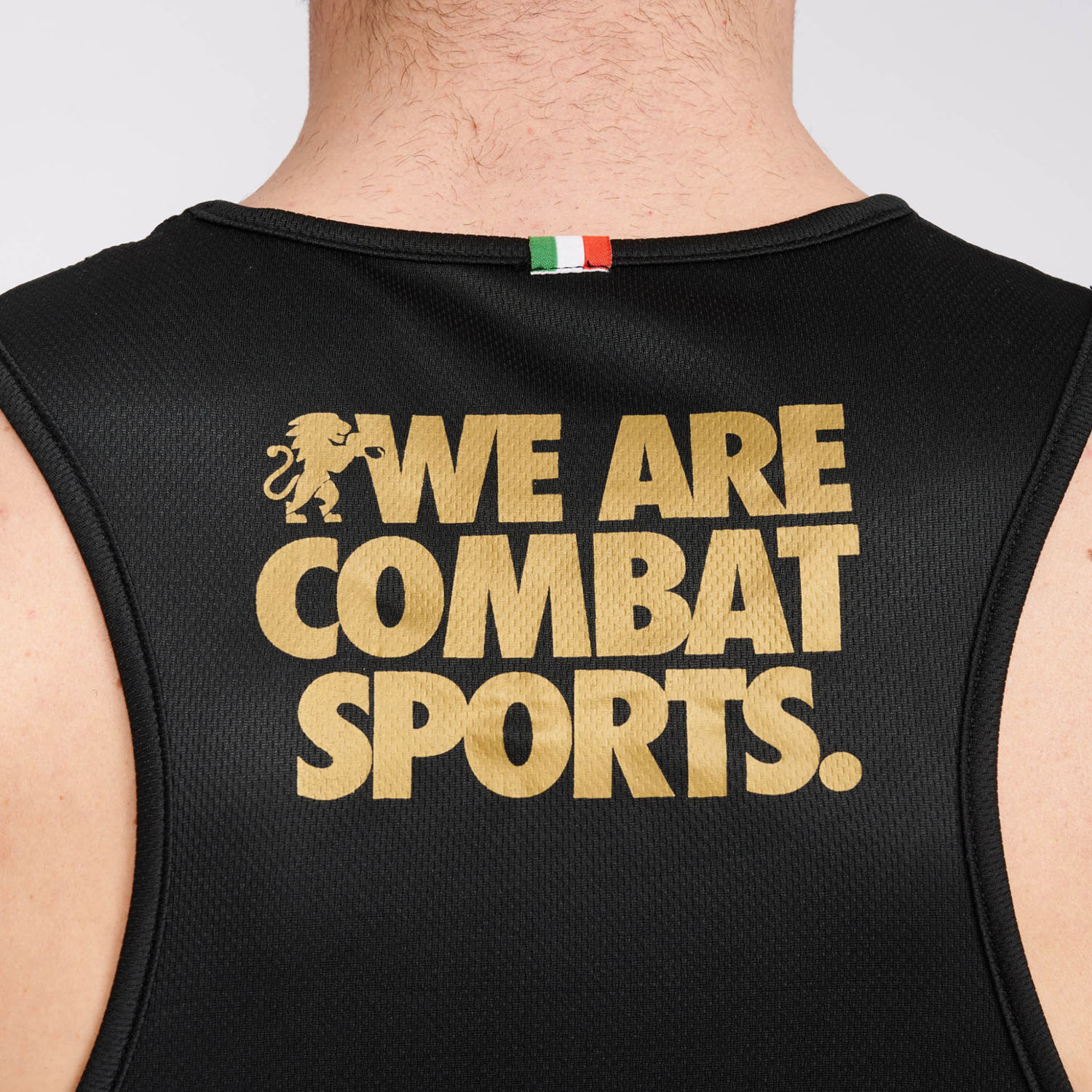 LEONE Tank Top, DNA, AB228, schwarz-gold, S