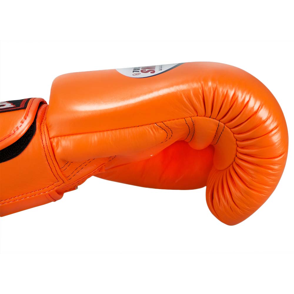 TWINS Special Boxing Gloves, Leather, BGVL-3, orange, 12 Oz