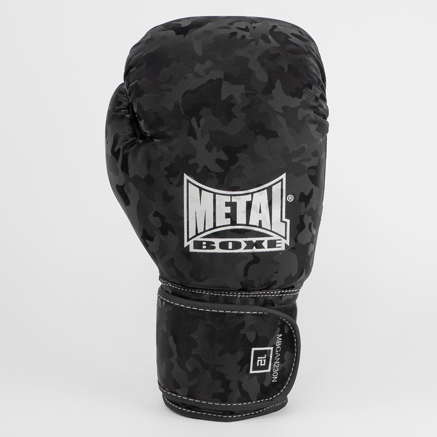 Metal Boxe Boxing Gloves, Mirror, camo-black, 16 Oz