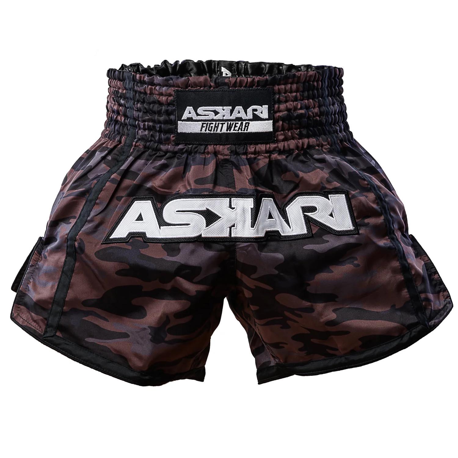 ASKARI Muay Thai Shorts, Chocolata, brown-camo, XXL